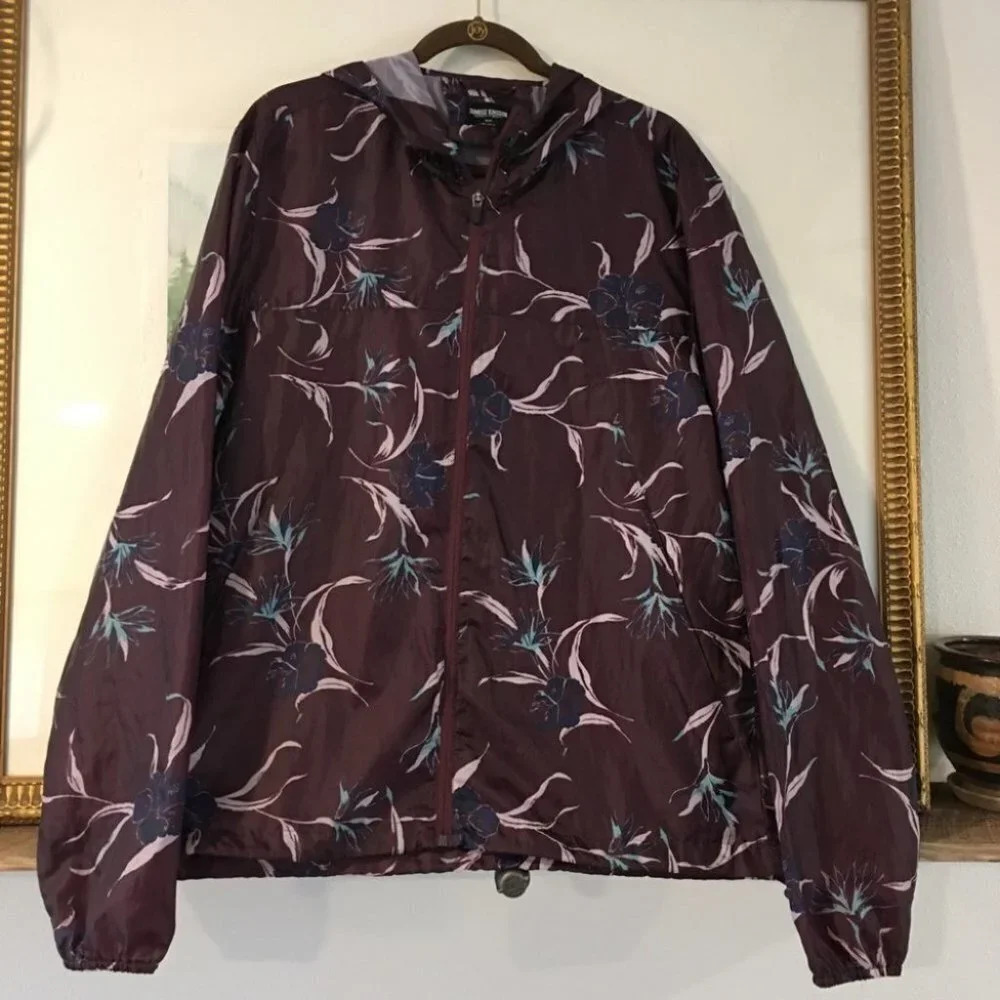 Sunrise‎ Kingdom Floral Windbreaker Jacket Hooded